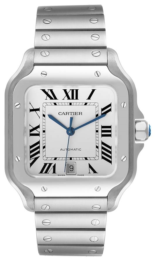 Cartier Herrklocka WSSA0018 Santos De Vit/Stål - Cartier