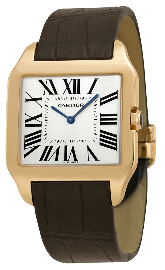 Cartier Santos Dumont Herrklocka W2006951 Beige/Läder 35x29 mm - Cartier