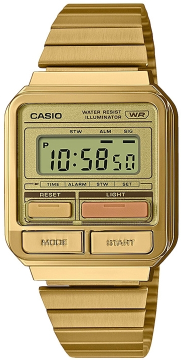 Casio A120WEG-9AEF Vintage Guldtonat stål Ø33.5 mm - Casio