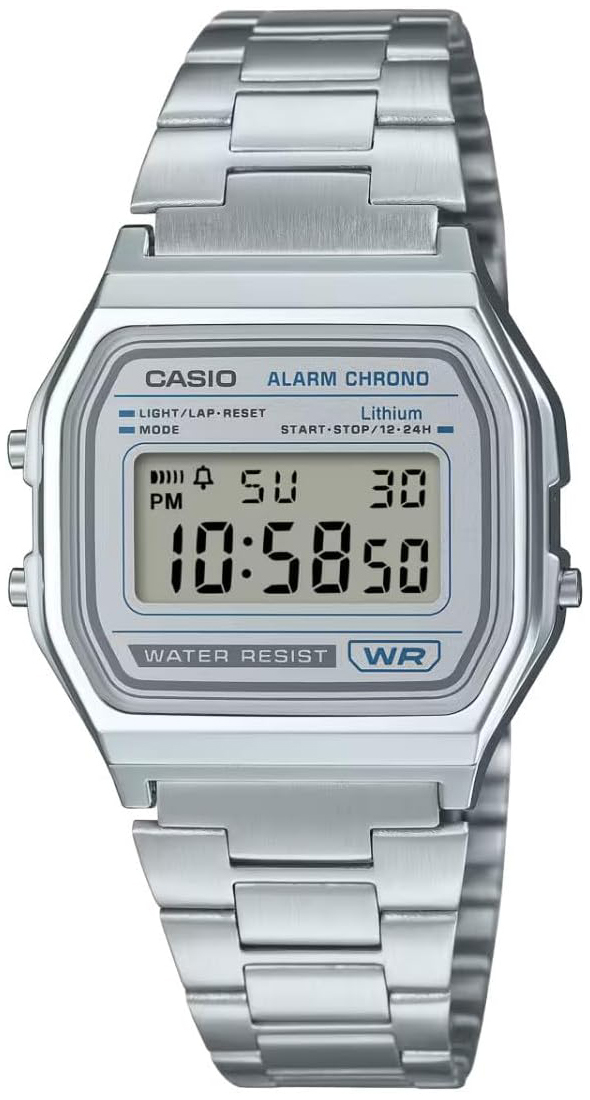 Casio A158WEA-7EF Vintage LCD/Stål