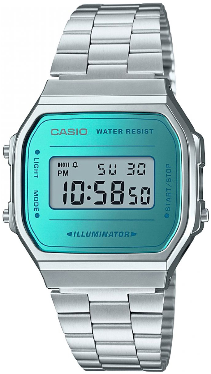 Casio A168WEM-2EF Retro LCD/Stål - Casio
