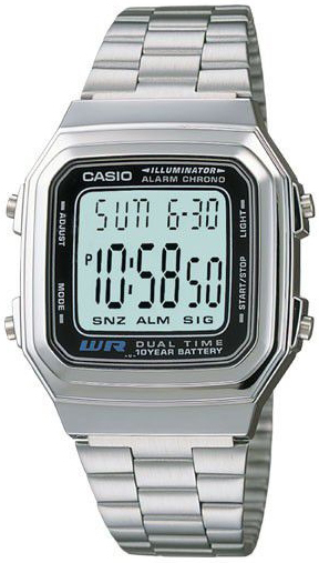Casio A178WA-1ADF Classic LCD/Stål Ø32 mm - Casio
