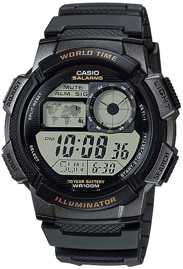 Casio AE-1000W-1AVDF Classic LCD/Resinplast Ø48 mm - Casio