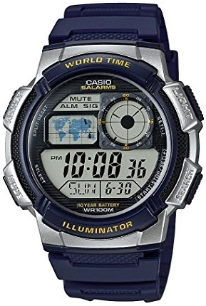 Casio Herrklocka AE-1000W-2AVDF Classic LCD/Resinplast Ø43 mm - Casio