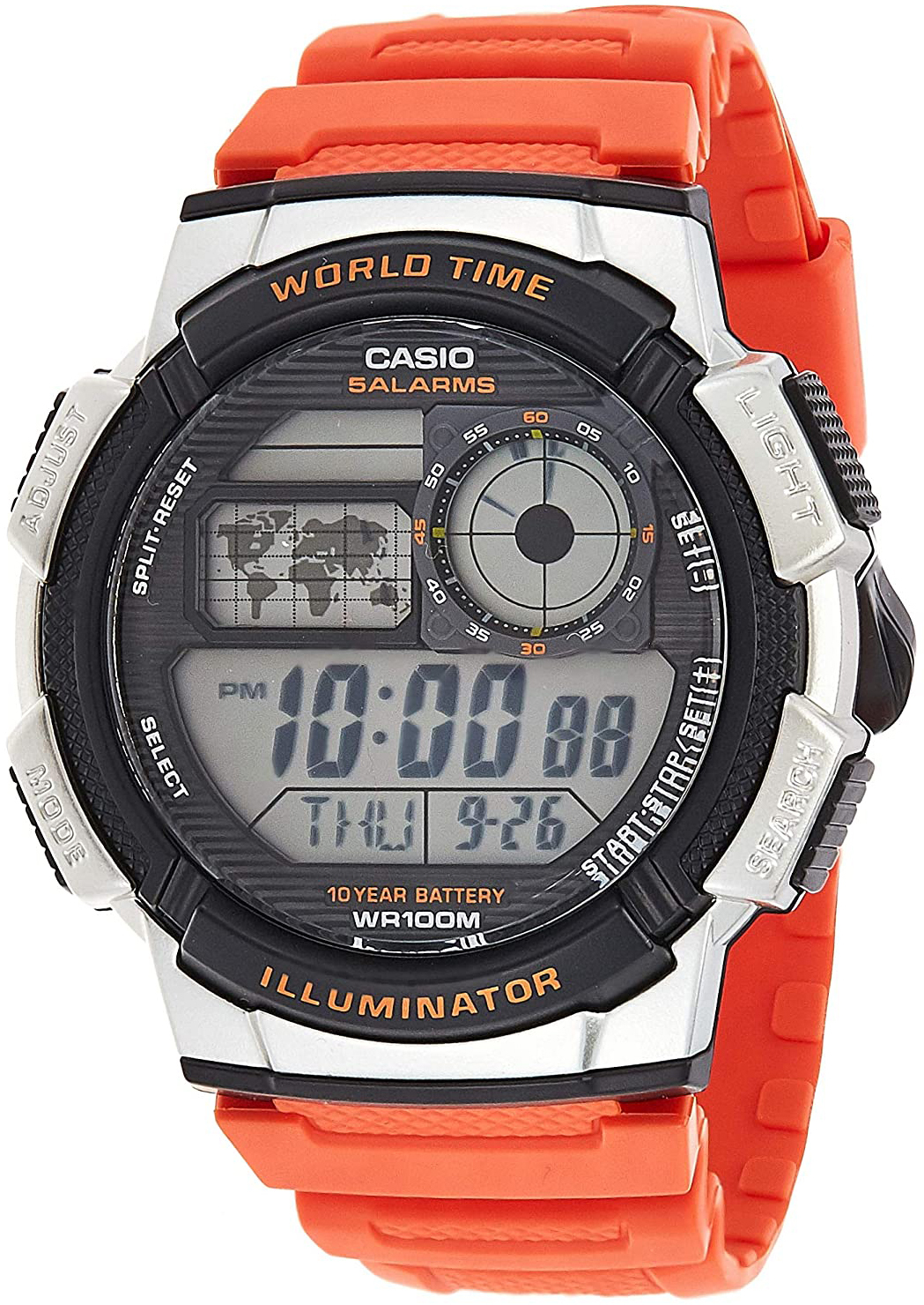 Casio Herrklocka AE-1000W-4BVDF LCD/Resinplast Ø43.7 mm - Casio