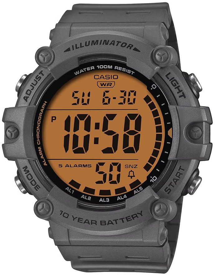 Casio Herrklocka AE-1500WHC-8AVEF Timeless Collection Orange/Gummi