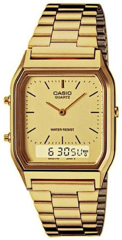 Casio Herrklocka AQ-230GA-9DMQYES Collection Guldtonad/Gulguldtonat - Casio