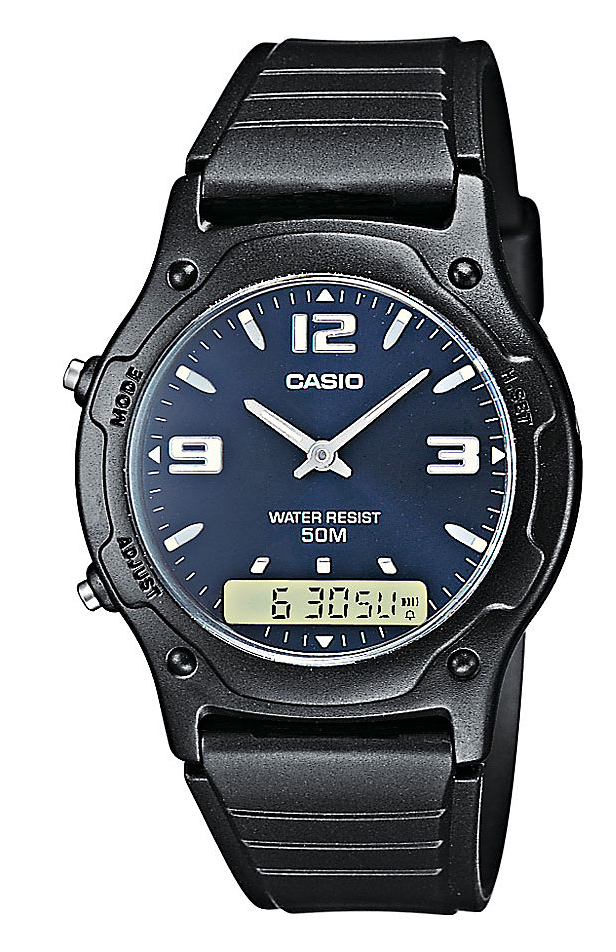 Casio Casio Collection Herrklocka AW-49HE-2AVEF Svart/Resinplast Ø38.8 mm