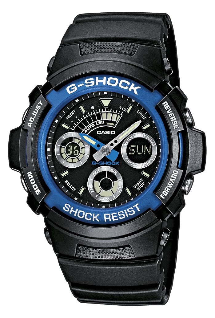Casio G-Shock Herrklocka AW-591-2AER Svart/Resinplast Ø46.4 mm - Casio