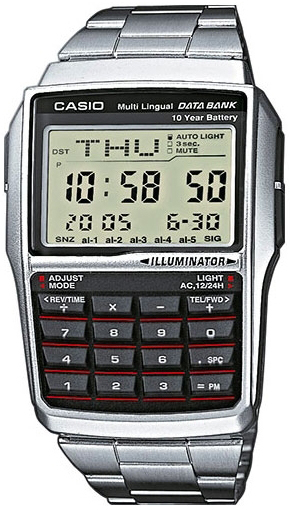 Casio Herrklocka DBC-32D-1ADF Classic LCD/Stål 50x36 mm - Casio