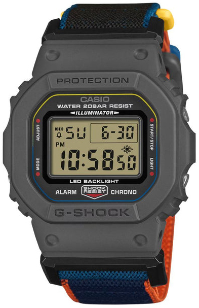 Casio Herrklocka DW-5600MNC-8A2ER G-Shock LCD/Textil