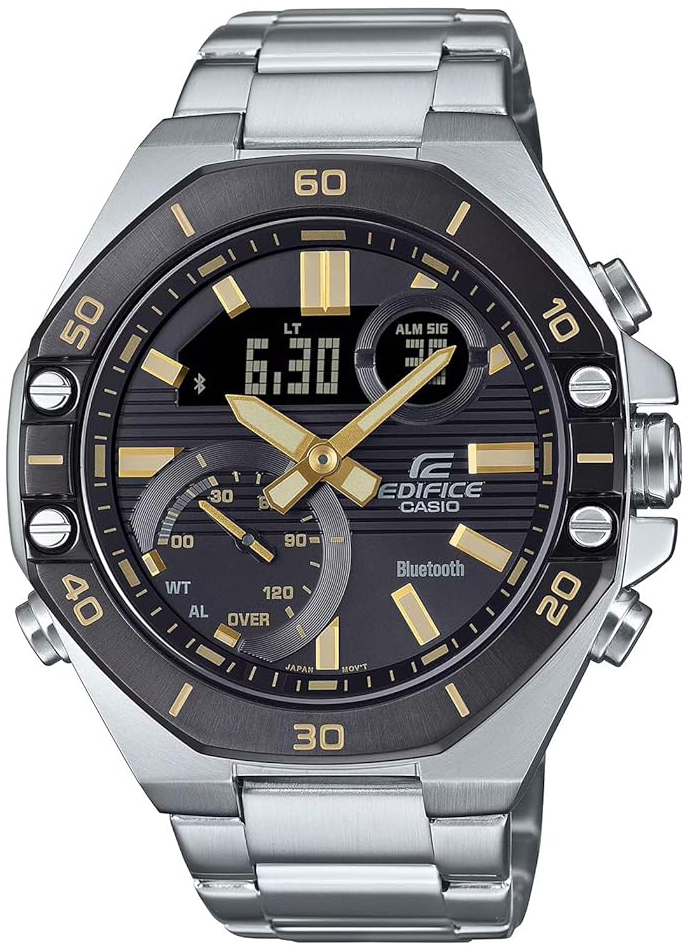 Casio Herrklocka ECB-10DB-1A9EF Edifice Svart/Stål Ø48 mm - Casio