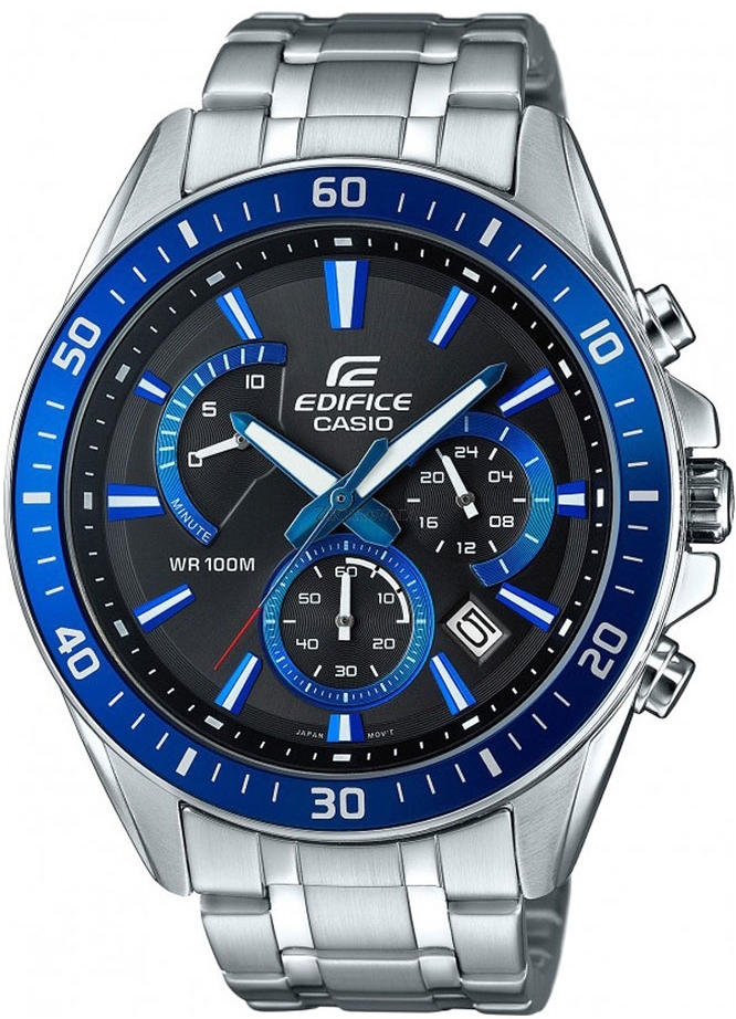 Casio Herrklocka EFR-552D-1A2 Edifice Svart/Stål Ø47 mm - Casio