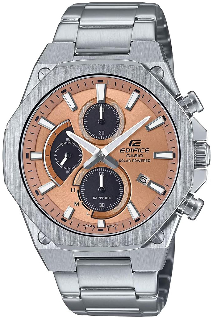 Casio Herrklocka EFS-S570D-5AUEF Edifice Roséguldstonad/Stål Ø44 mm - Casio