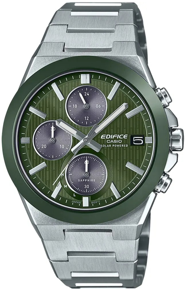 Casio Herrklocka EFS-S650D-3AEF Edifice Grön/Stål Ø41 mm - Casio