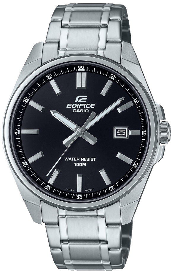 Casio Herrklocka EFV-150D-1AVUEF Edifice Svart/Stål Ø42.6 mm - Casio