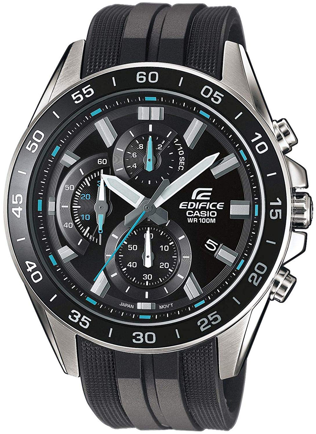 Casio Herrklocka EFV-550P-1AVUEF Edifice Svart/Resinplast Ø47 mm - Casio