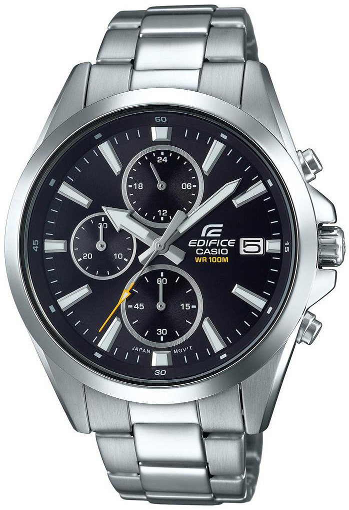 Casio Herrklocka EFV-560D-1AVUEF Edifice Svart/Stål Ø44 mm - Casio