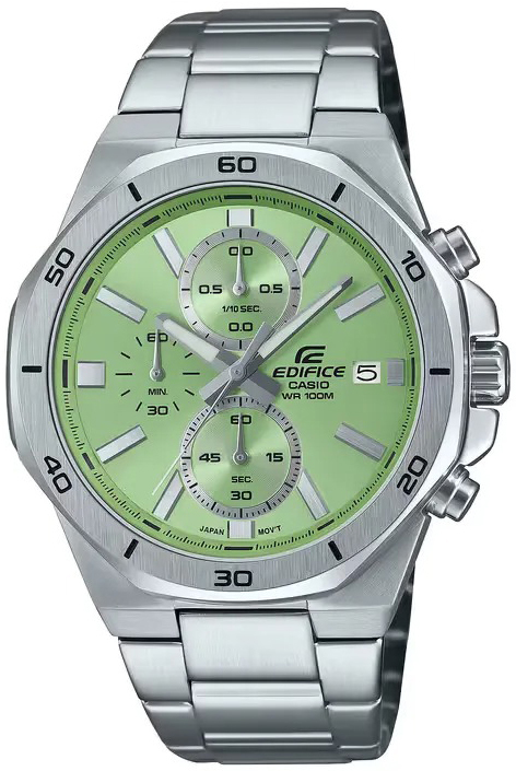 Casio Herrklocka EFV-640D-3AVUEF Edifice Grön/Stål Ø44.3 mm - Casio