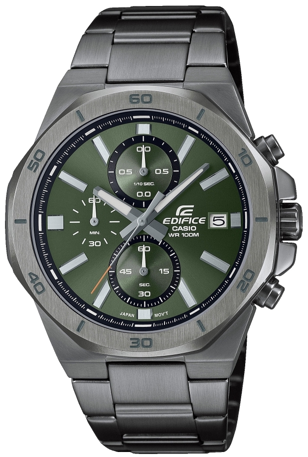 Casio Herrklocka EFV-640DC-3AVUEF Edifice Grön/Stål Ø44.3 mm - Casio