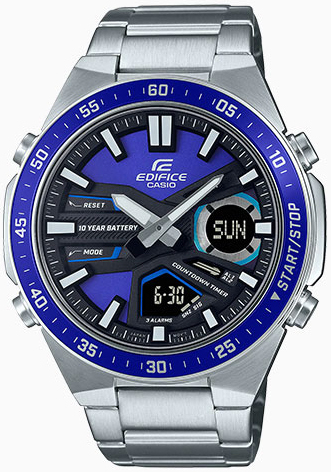 Casio Herrklocka EFV-C110D-2AVEF Edifice Blå/Stål Ø46.9 mm - Casio