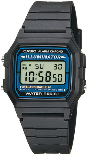 Casio Herrklocka F-105W-1AWYEF Collection Resinplast 35.4x39 mm - Casio