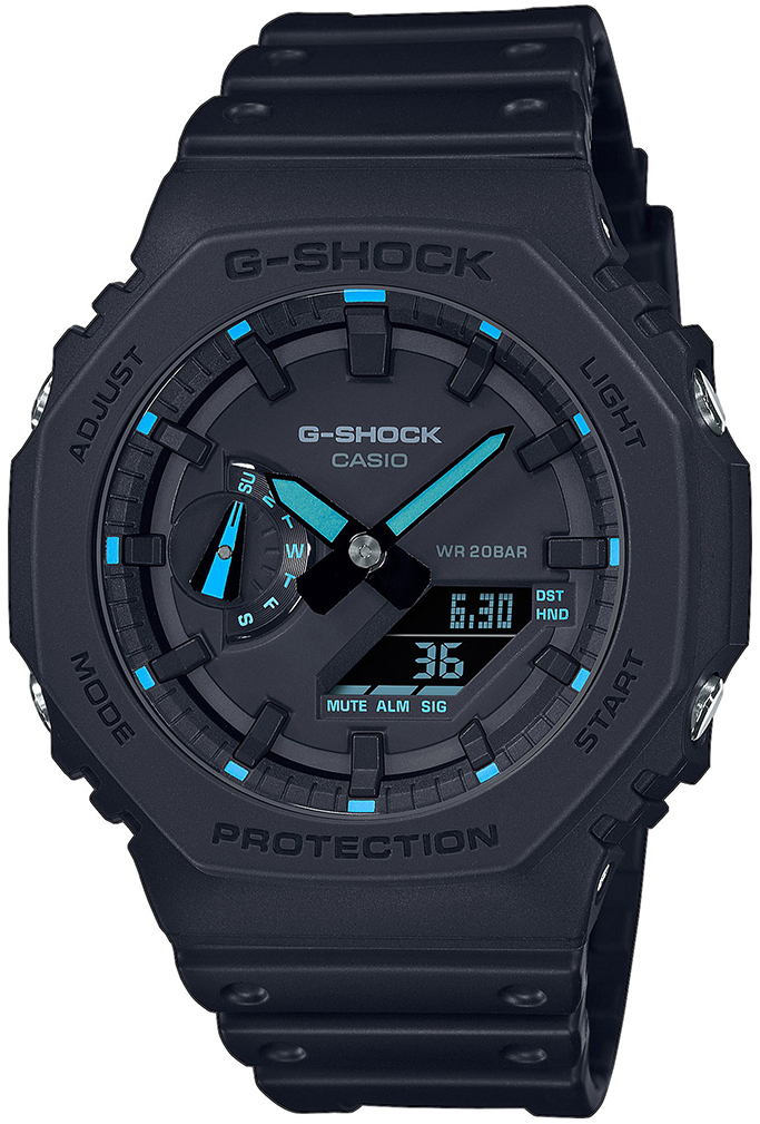 Casio Herrklocka GA-2100-1A2ER G-Shock Svart/Resinplast Ø45.4 mm - Casio