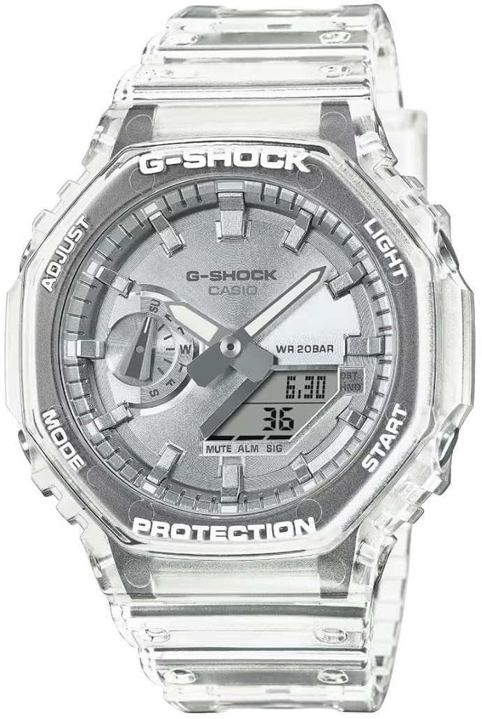 Casio Herrklocka GA-2100BM-7A8ER G-Shock Silverfärgad/Resinplast - Casio