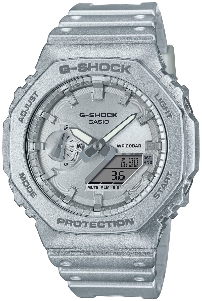 Casio Herrklocka GA-2100FF-8AER G-Shock Silverfärgad/Resinplast - Casio