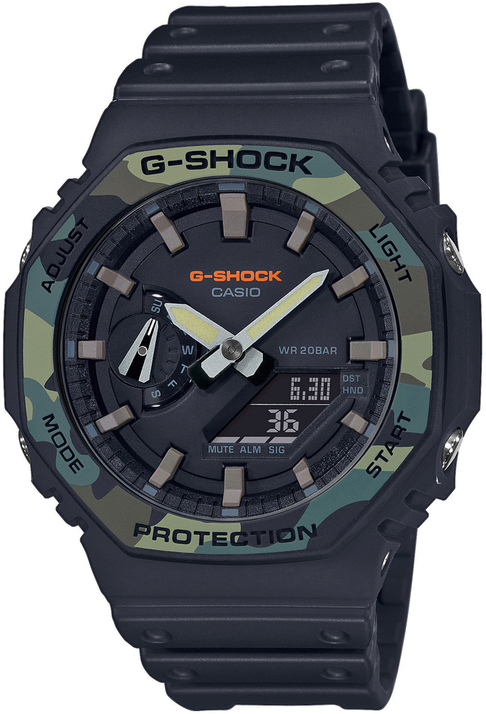 Casio Herrklocka GA-2100SU-1AER G-Shock Svart/Resinplast Ø45.4 mm - Casio