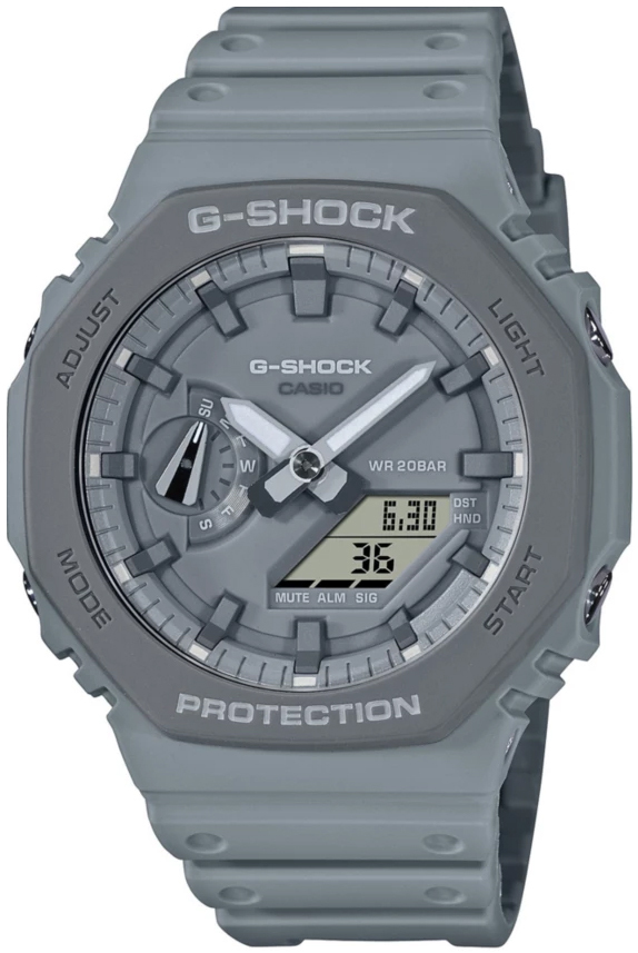 Casio Herrklocka GA-2110ET-8AER G-Shock Grå/Resinplast Ø45.4 mm - Casio