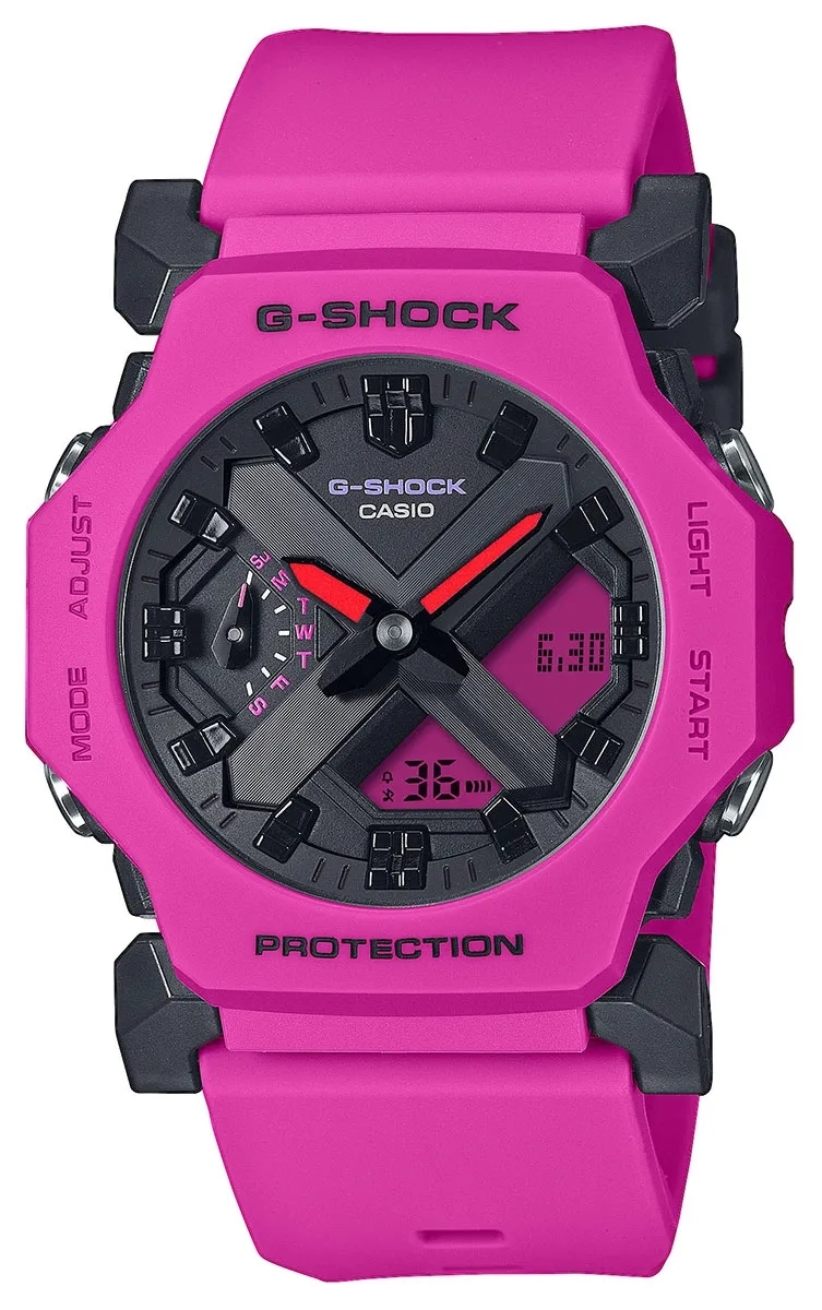 Casio Herrklocka GA-2300-4AER G-shock Rosa/Resinplast Ø42.1 mm - Casio