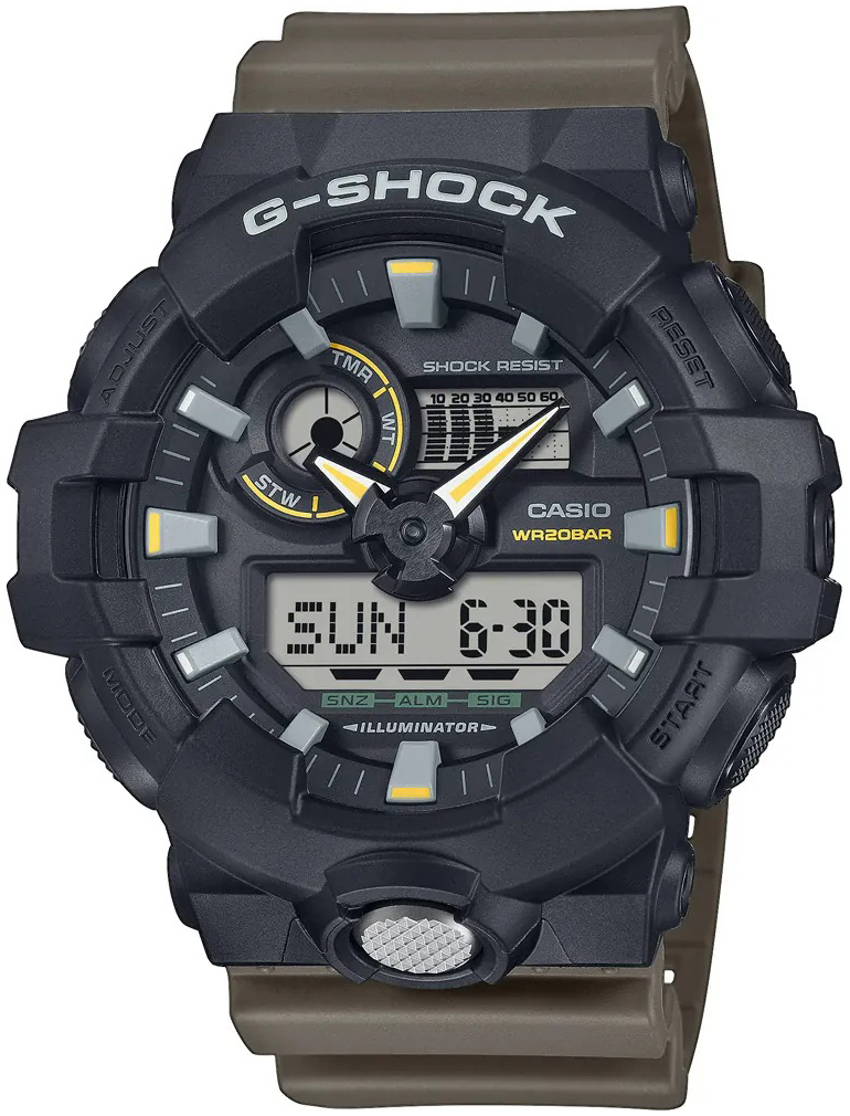 Casio Herrklocka GA-710TU-1A3ER G-Shock Svart/Gummi Ø53.4 mm - Casio