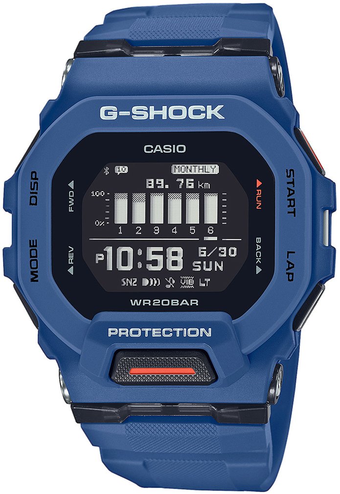 Casio Herrklocka GBD-200-2ER G-Shock LCD/Resinplast - Casio