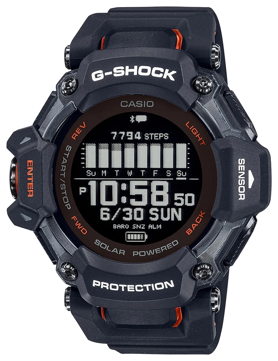 Casio Herrklocka GBD-H2000-1AER G-shock Svart/Resinplast Ø52.6 mm - Casio