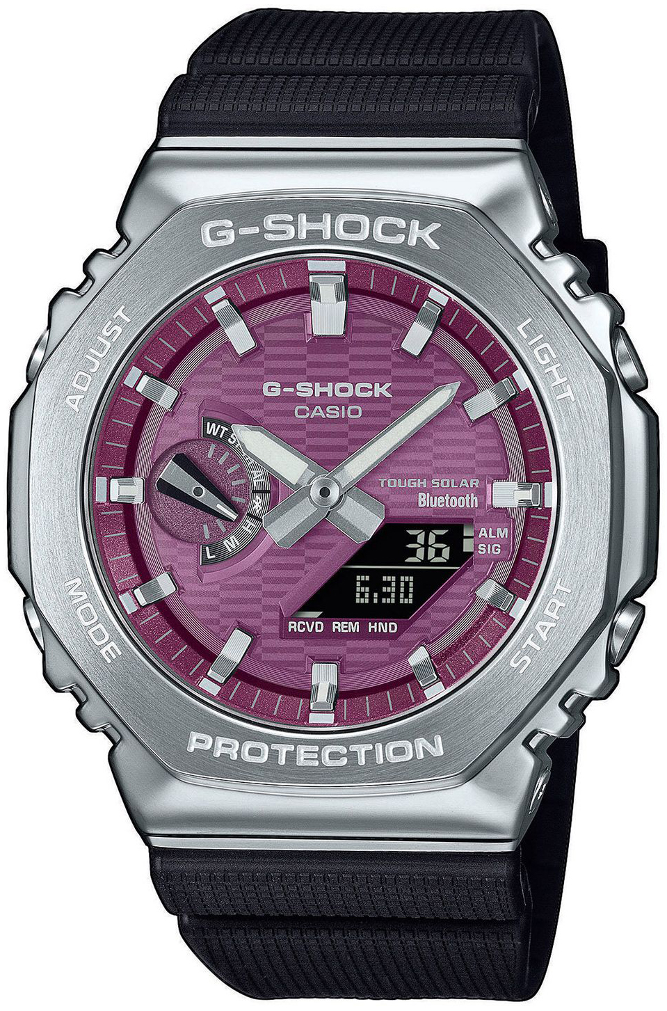 Casio Herrklocka GBM-2100A-4BER G-Shock Rosa/Gummi Ø44 mm - Casio