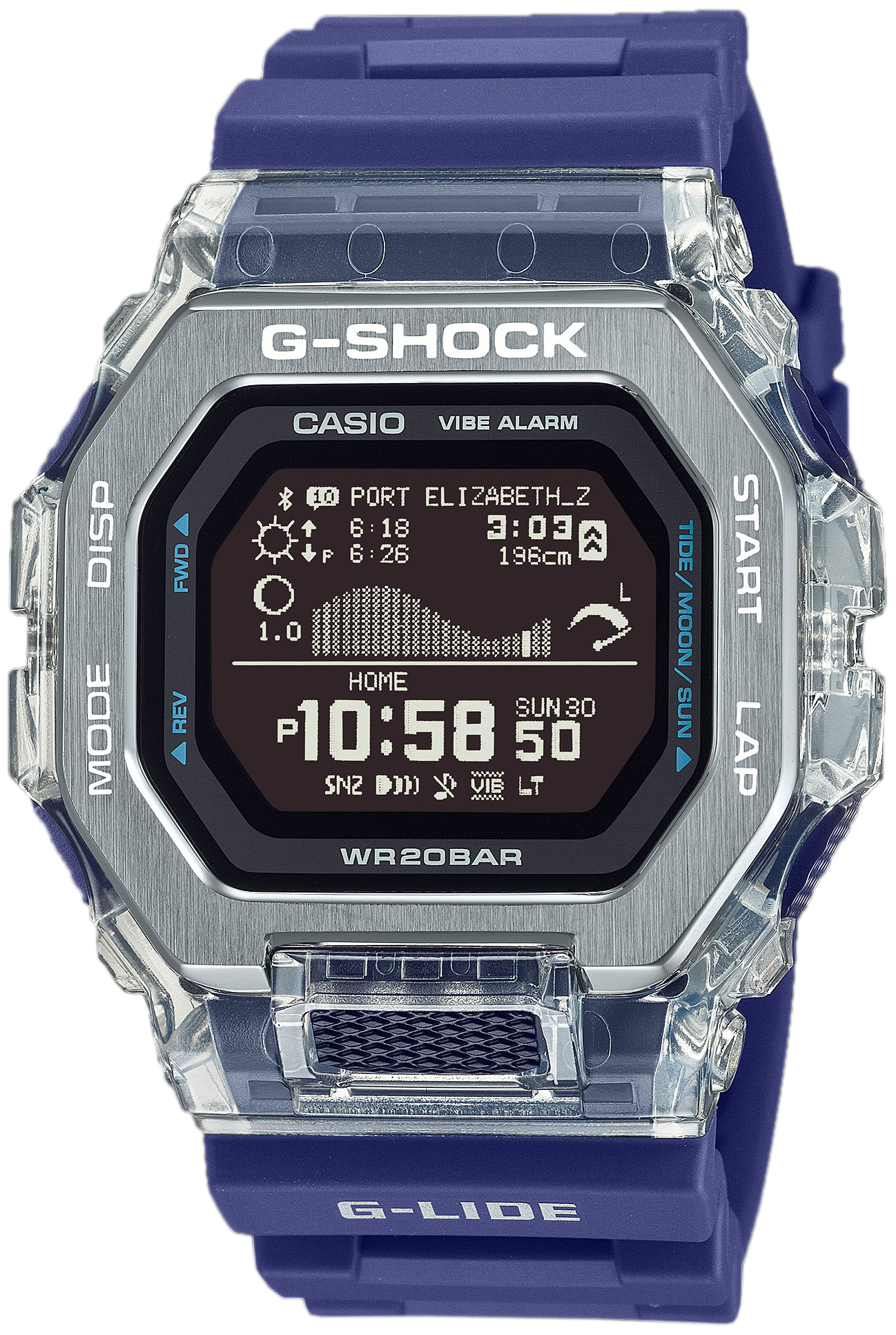 Casio Herrklocka GBX-100S-2ER G-Shock LCD/Gummi - Casio