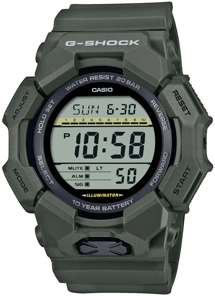 Casio Herrklocka GD-010-3ER G-Shock LCD/Gummi Ø54.9 mm - Casio