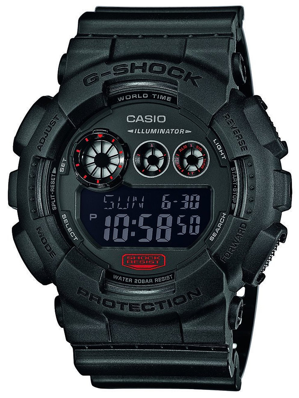 Casio G-Shock Herrklocka GD-120MB-1ER LCD/Resinplast Ø51 mm - Casio