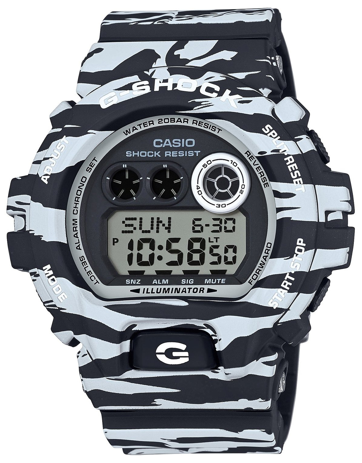Casio G-shock Herrklocka GD-X6900BW-1ER G-Shock LCD/Resinplast Ø51 mm