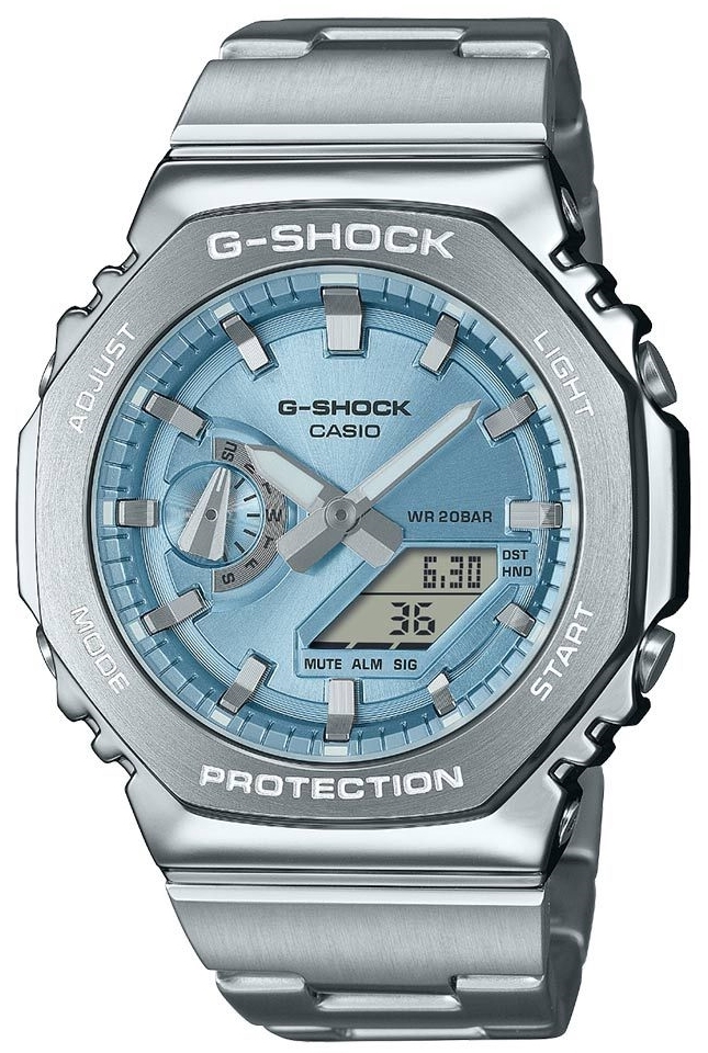 Casio Herrklocka GM-2110D-2AER G-shock Blå/Stål Ø44.4 mm - Casio