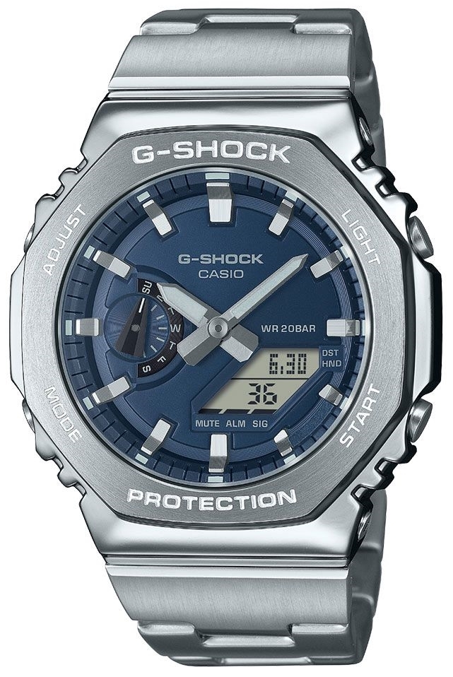 Casio Herrklocka GM-2110D-2BER G-shock Blå/Stål Ø44.4 mm - Casio