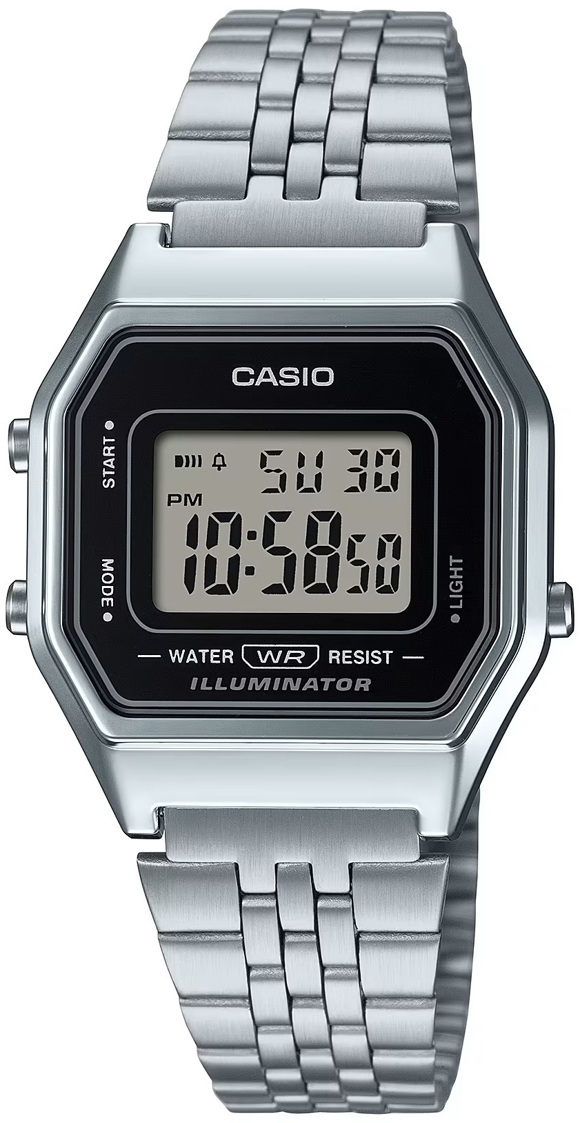 Casio LA-680WEA-1EF Classic LCD/Stål 29x33 mm