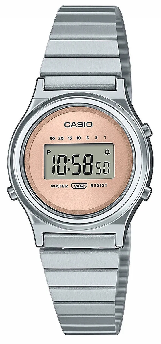 Casio Damklocka LA700WE-4AEF Mini Collection Champagnefärgad/Stål - Casio