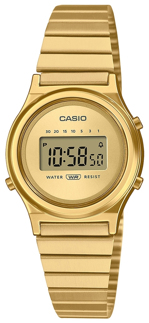 Casio Damklocka LA700WEG-9AEF Vintage Guldtonad/Guldtonat stål - Casio