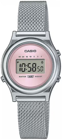 Casio Damklocka LA700WEM-4AEF Vintage Rosa/Stål Ø31 mm - Casio