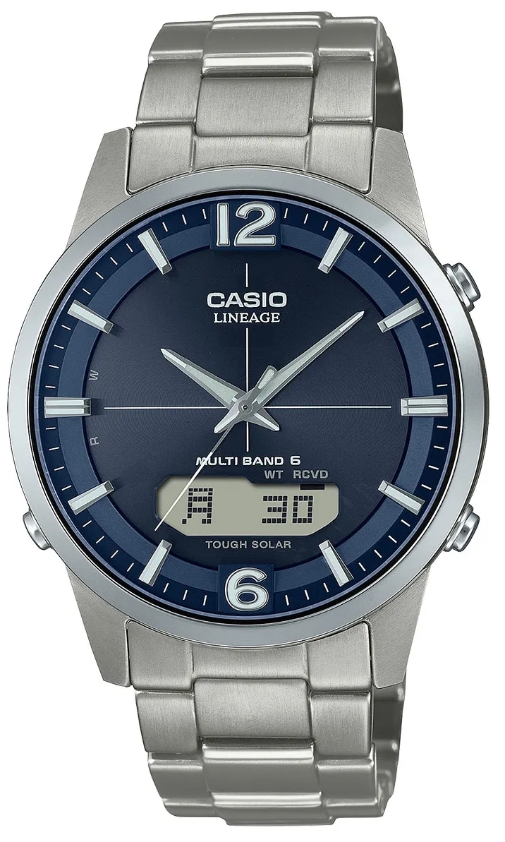 Casio Herrklocka LCW-M170TD-2AER Wave Ceptor Blå/Titan Ø39.5 mm - Casio