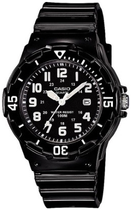 Casio Damklocka LRW-200H-1BVDF Classic Svart/Resinplast Ø34 mm - Casio