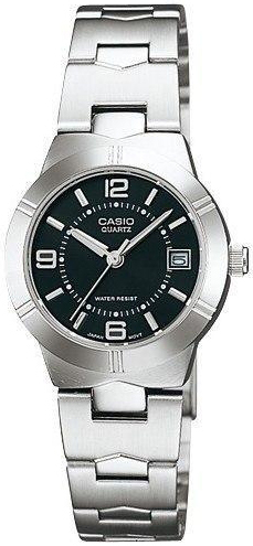 Casio Damklocka LTP-1241D-1ADF Classic Svart/Stål Ø25 mm - Casio