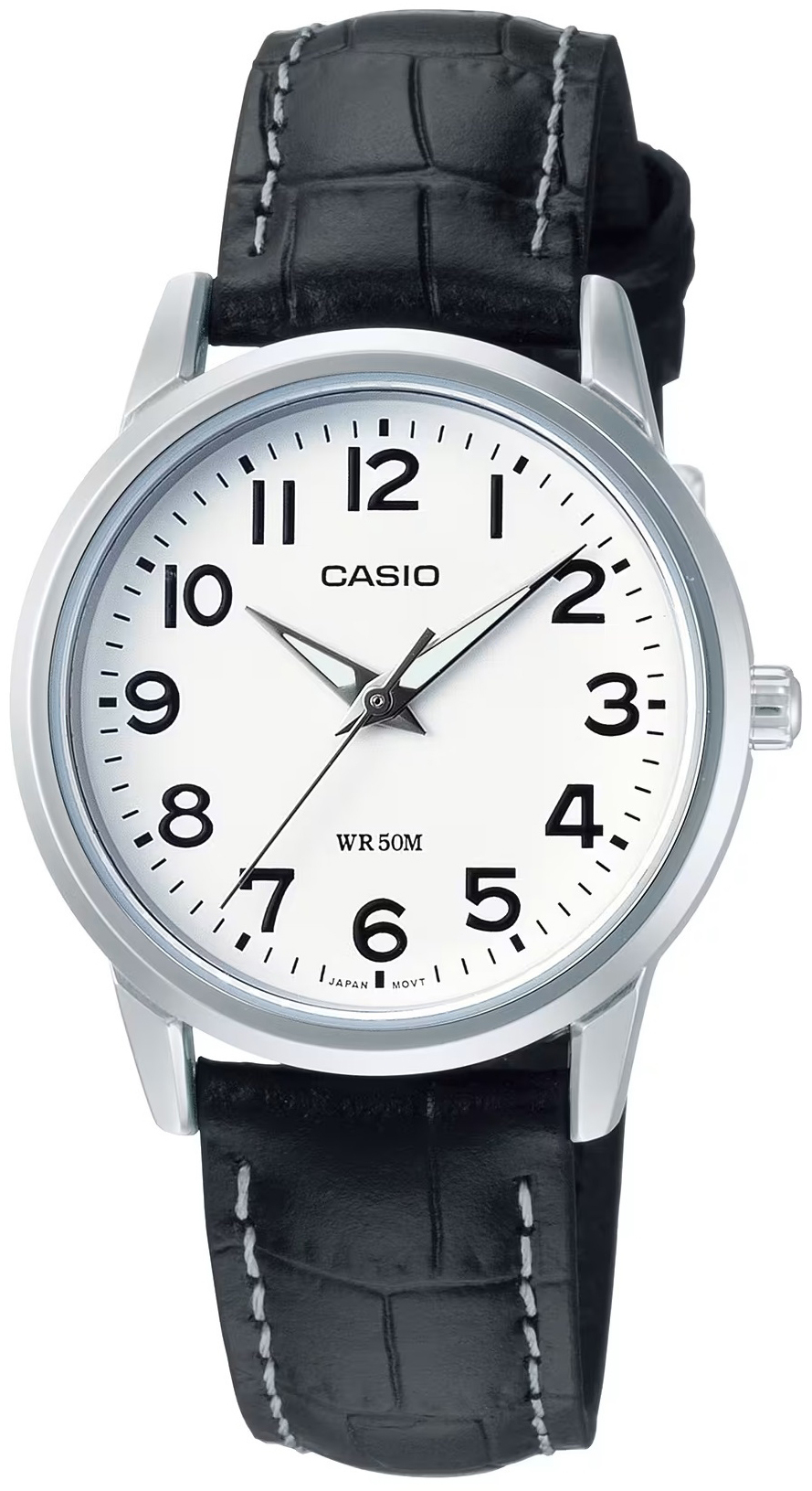 Casio Damklocka LTP-1303PL-7BVDF Classic Vit/Läder Ø30 mm - Casio